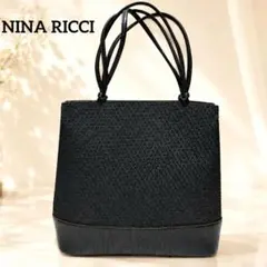 ニナリッチ NINA RICCI トートバッグ ハンドバッグ レザー ブラックのサムネイル