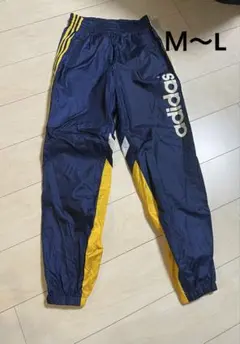 アディダス　デサント製　トラックパンツ　ナイロン　ヴィンテージ　古着　90s