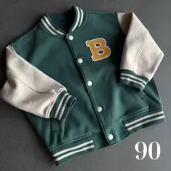 ユニクロ ベビー スタジャン 90 グリーン ジャケット アウター
