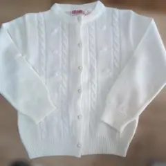 GRAND knitwear ホワイトカーディガン L/G 6X