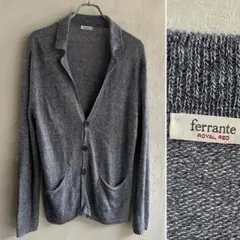 イタリア製 ferrante コットンリネン ニットジャケット カーディガンのサムネイル