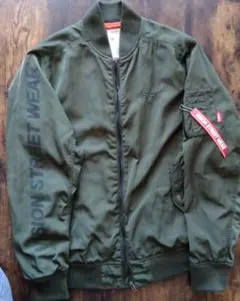 VISION STREET WEAR MA-1ジャケット オリーブ