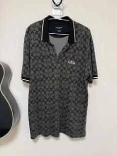 COACH シグネチャー柄ポロシャツ Ｌサイズ