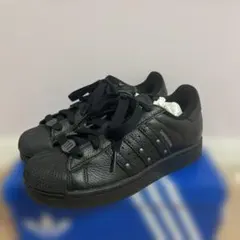 アディダス スーパースターⅡ ブラック グレー スタッズ レザー