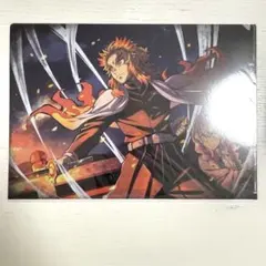 【未使用】　鬼滅の刃　クリアファイル　1枚　煉獄杏寿郎　甘露寺蜜璃　カフェ