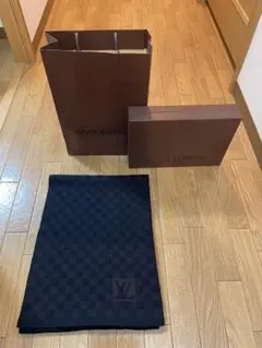 【全品正規様用】LOUIS VUITTON ヴィトン ダミエ　【未使用】マフラーのサムネイル