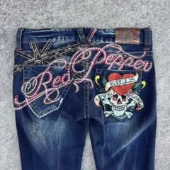 ✨希少✨RED PEPPER エドハーディー 刺繍 スカル y2k