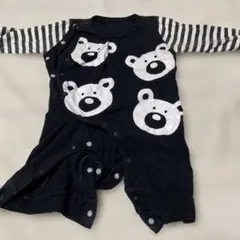 クマプリントロンパース 60-70cm