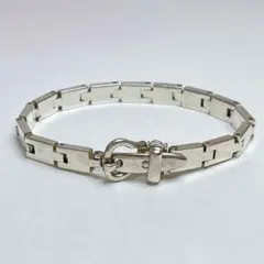 グッチ ヴィンテージ サンチュール バックル リンク ブレスレット 925 