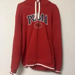 PUMA 赤 フード付きパーカー