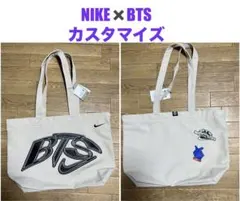 BTS NIKE by you 防弾少年団 バンタン ナイキカスタムトートタグ付