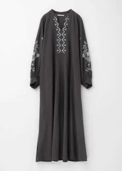 Crimp Cotton Anglaise Embroidery Dress