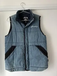 【archive】Old Stussy puffy downvest デニムのサムネイル