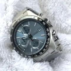 SEIKO アイスブルー 8T67 クロノグラフ