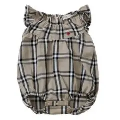 バースデイ polo baby チェック柄　ロンパース 80cm