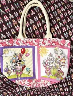 ロラライハリスハンドメイド パネルトートバッグ - メルカリ