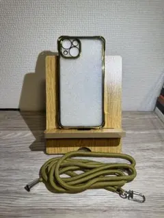 iPhone 13ケース クリア/ゴールド