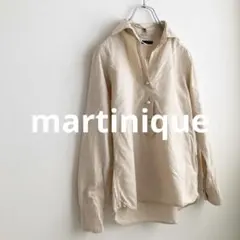 ★マルティニーク★パールボタンプルオーバーシャツ　ブラウス