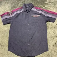 Harley-Davidson シャツ ダークグレー/パープルのサムネイル