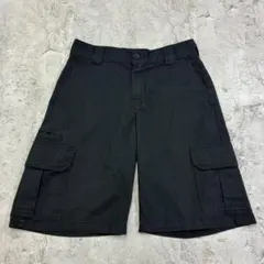 Dickies　カーゴショーツ　W30　ブラック　古着　ポリエステルのサムネイル