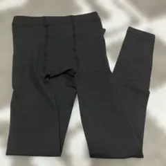 紳士用裏起毛ロングタイツ黒 Ｍメンズレギンスタイツ冬用スパッツ