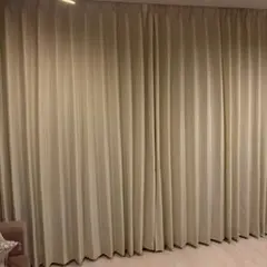 KEYUCAドレープカーテン 無地 オフホワイトのサムネイル