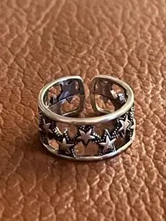 シルバー925 メキシカンジュエリーヴィンテージリング星形透かしデザイン リング