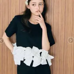 リボンドッキングTシャツ/snidel - メルカリ
