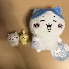 【ちいかわ 】採取ぬいぐるみ ハチワレ＆ミニフィギュア ちいかわ うさぎ セット