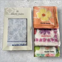 マリ・クレール タオルハンカチ＆ハンカチ 4枚セット marie claire