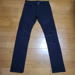 【極美品】H＆M　ダメージデニム　スキニ―