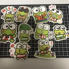 ダイカット キャラクターステッカーKA ケロケロケロッピ 10枚