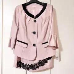 (大きめサイズ)キャバ・ラウンジ パステルピンクスーツ