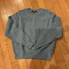 UNIQLO ライトブルー クルーネックセーター M