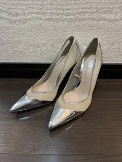 BOTTEGA BENETAシルバー ポインテッドトゥ ミュール - メルカリ