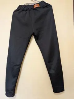 裏起毛スキニーパンツ　レディースレギンス　黒　ウエストゴム