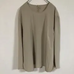 【Leilian】(L相当)シンプルデザインブラウス風プルオーバー/きれいめ