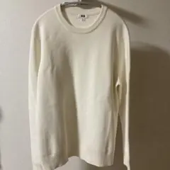 UNIQLO アイボリー ウールセーター Lサイズ