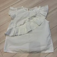 SHEIN キッズ フリル付きノースリーブ 10Y ホワイトのサムネイル