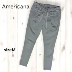 AMERICANA アメリカーナ スリムフィットイージーパンツ ユーズド加工 M