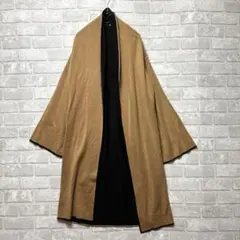 エンスウィート ロングカーディガン M 美品 ブラウン バイカラー 上品 羽織りのサムネイル