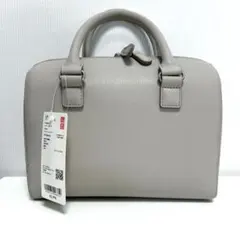 UNIQLO レザータッチ2Wayボストンバッグ ナチュラル