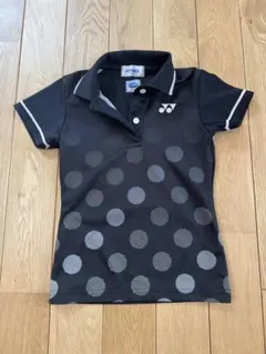 YONEX ドット柄ポロシャツ ブラック　J120 120