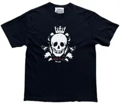 KRM×RICO スカル 膳左下丹 Tシャツ M 黒 オスティアジャパン衣