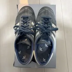 ☆レア Adidas Hamburg（ハンブルグ）ネイビー×シルバー スケシュー 