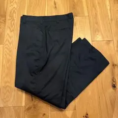 ユニクロ　UNIQLO U ネイビー　綿ポリ　チノ　スラックスのサムネイル