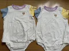 ホットビスケッツ　ロンパース　双子　２点