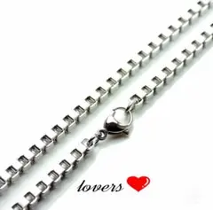 送料無料4mm幅クロムシルバーステンレスベネチアンチェーンネックレス手首にブレス