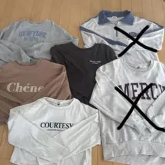 カジュアル長袖カットソーセット　ピンクラテ　その他