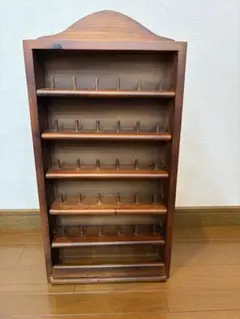 木製 カップボード 12客用 ウォールラック ブラウン - メルカリ